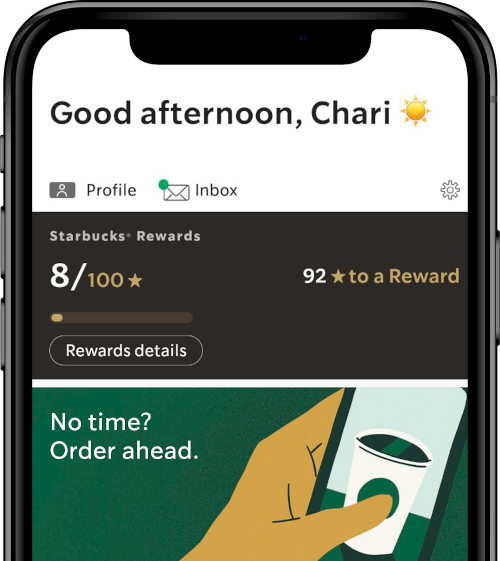 Mobile Order & Pay Screen